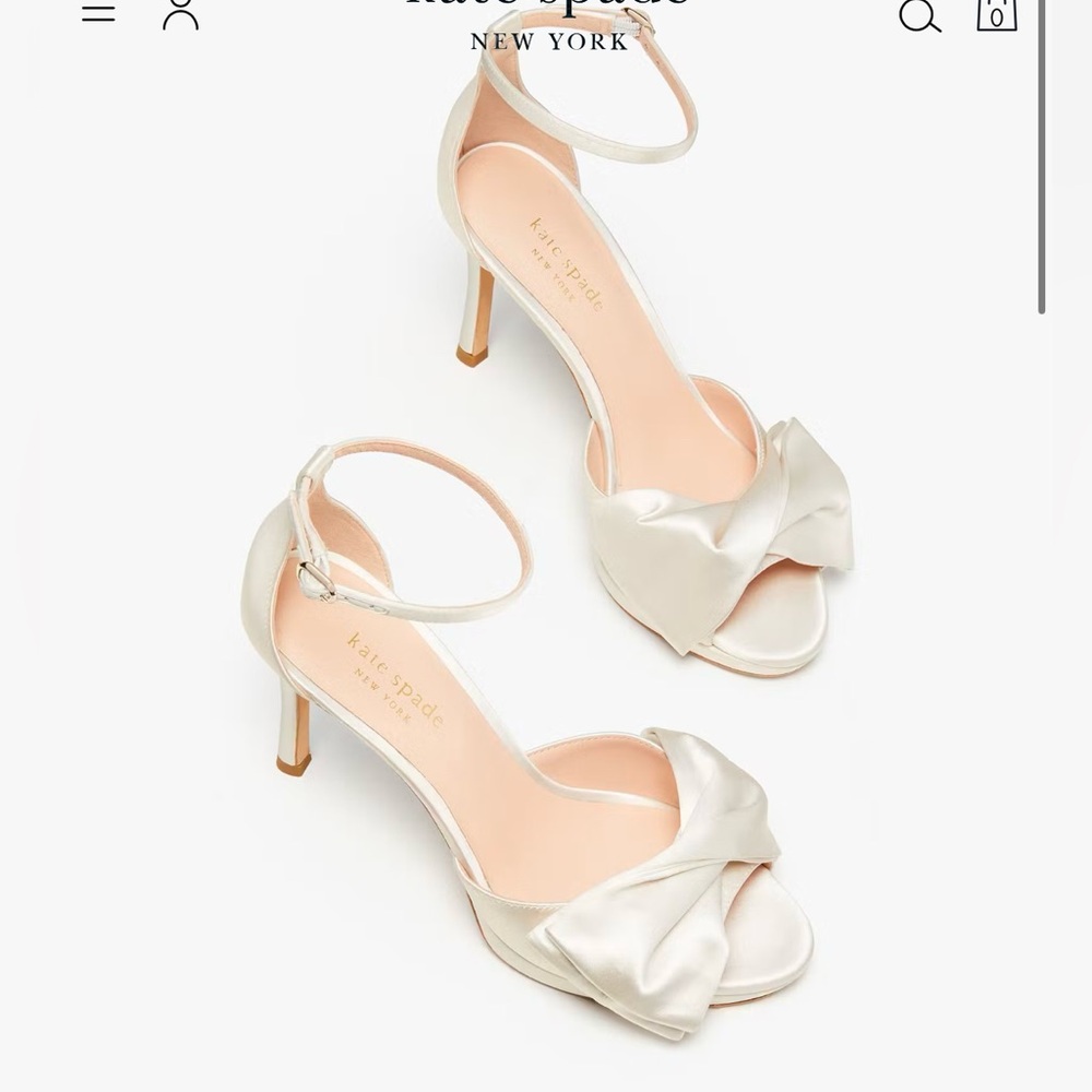 Bridal Bow Sandals NWT
